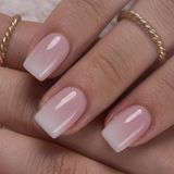 Milk Blush S Squoval squoval press-on nails