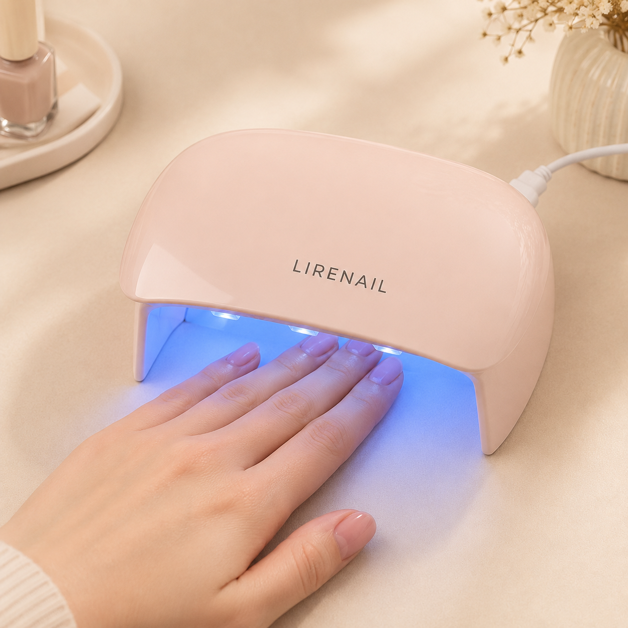 Mini Capsule UV LED nail lamp detail