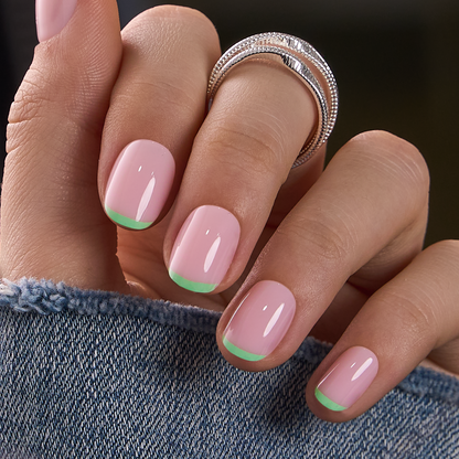 Mint Line RS Squoval squoval press-on nails