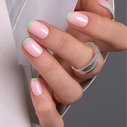 Mint Line RS Squoval squoval press-on nails