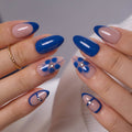 Misty Petal S Almond almond press-on nails