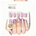 Misty Rose short squoval soft gel press-on nails