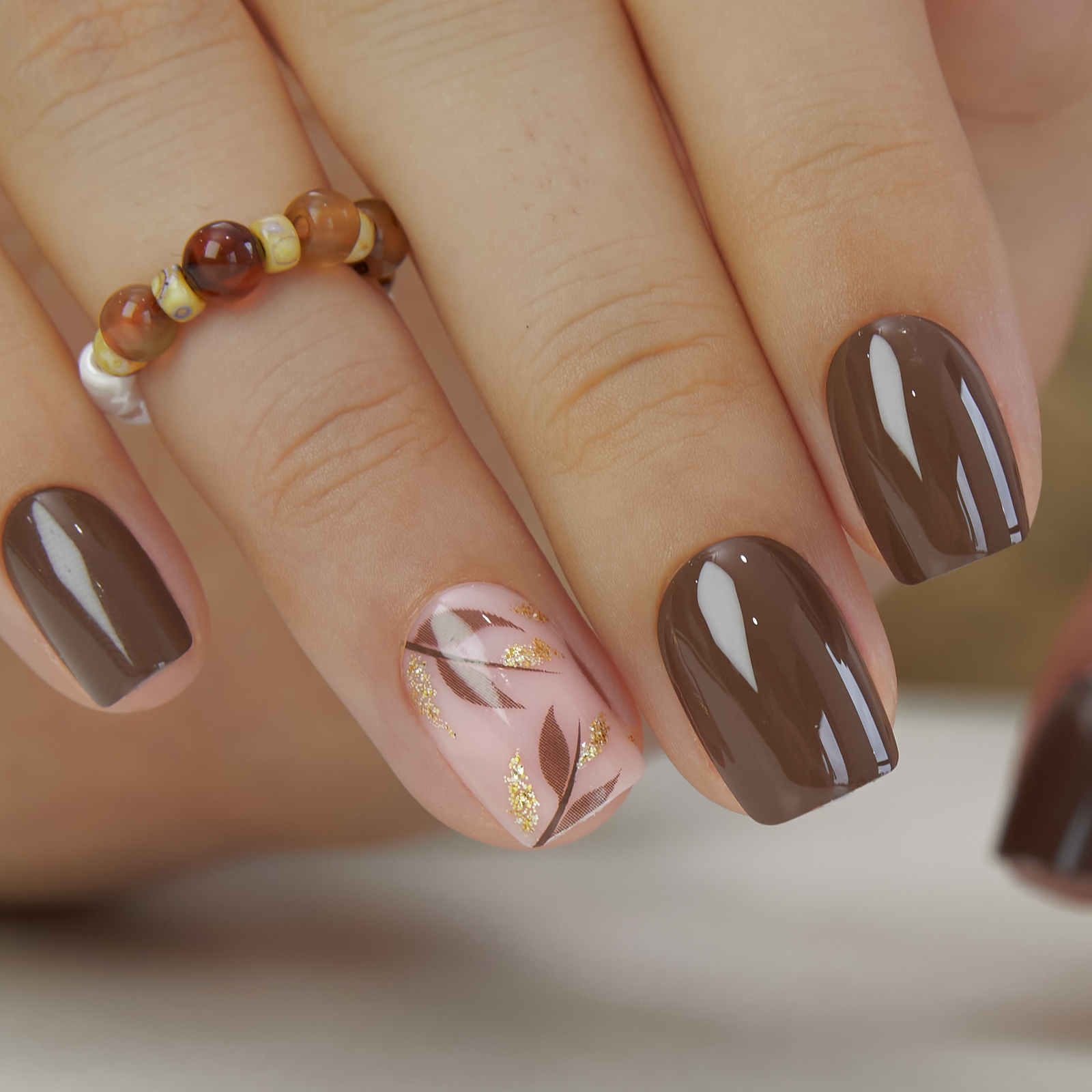 Mocha Luxe – S Squoval – Ver. 2