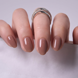 Mocha Muse RS Almond almond press-on nails