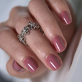 Muted Blush RS Squoval squoval press-on nails