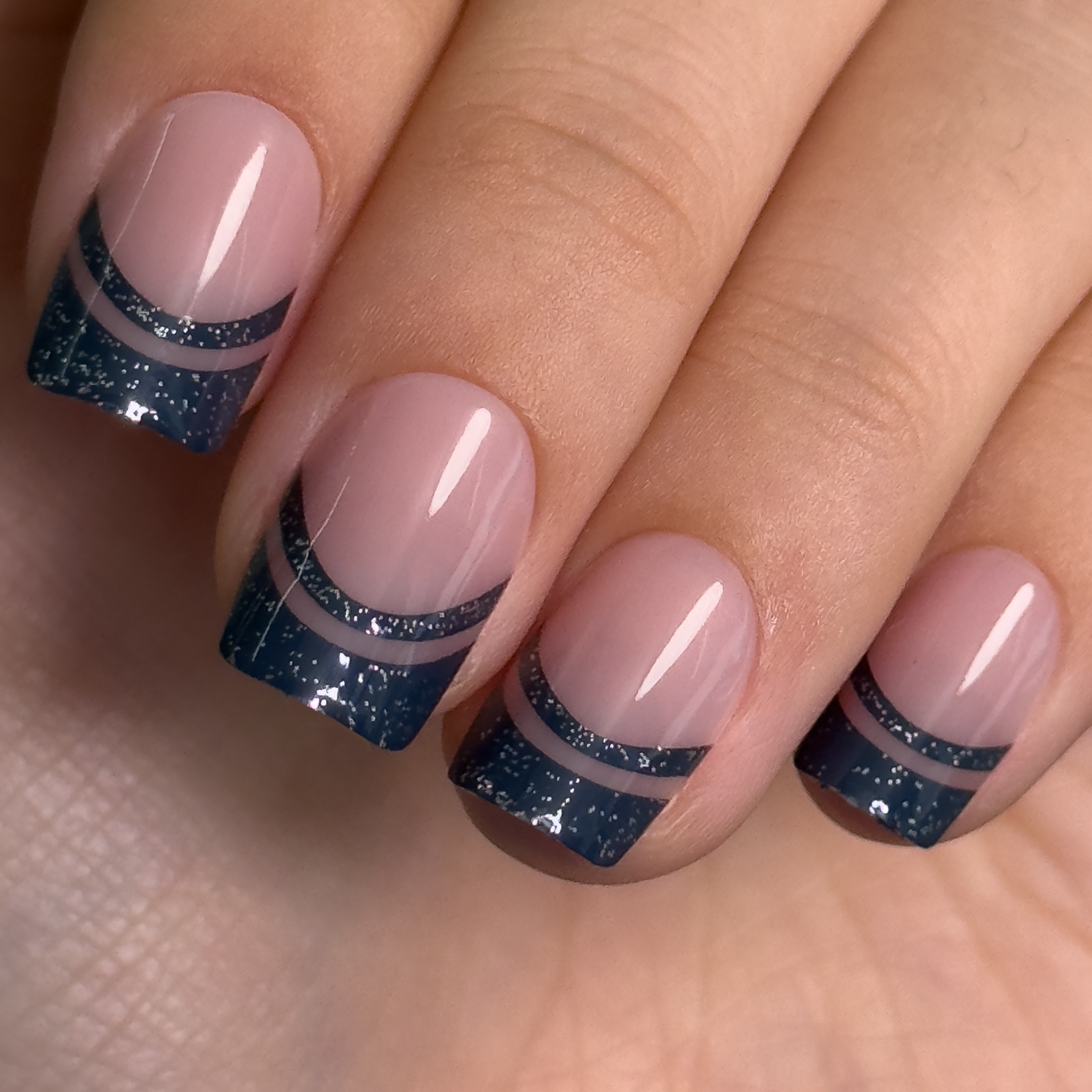Mysterious Purple short squoval press-on nails