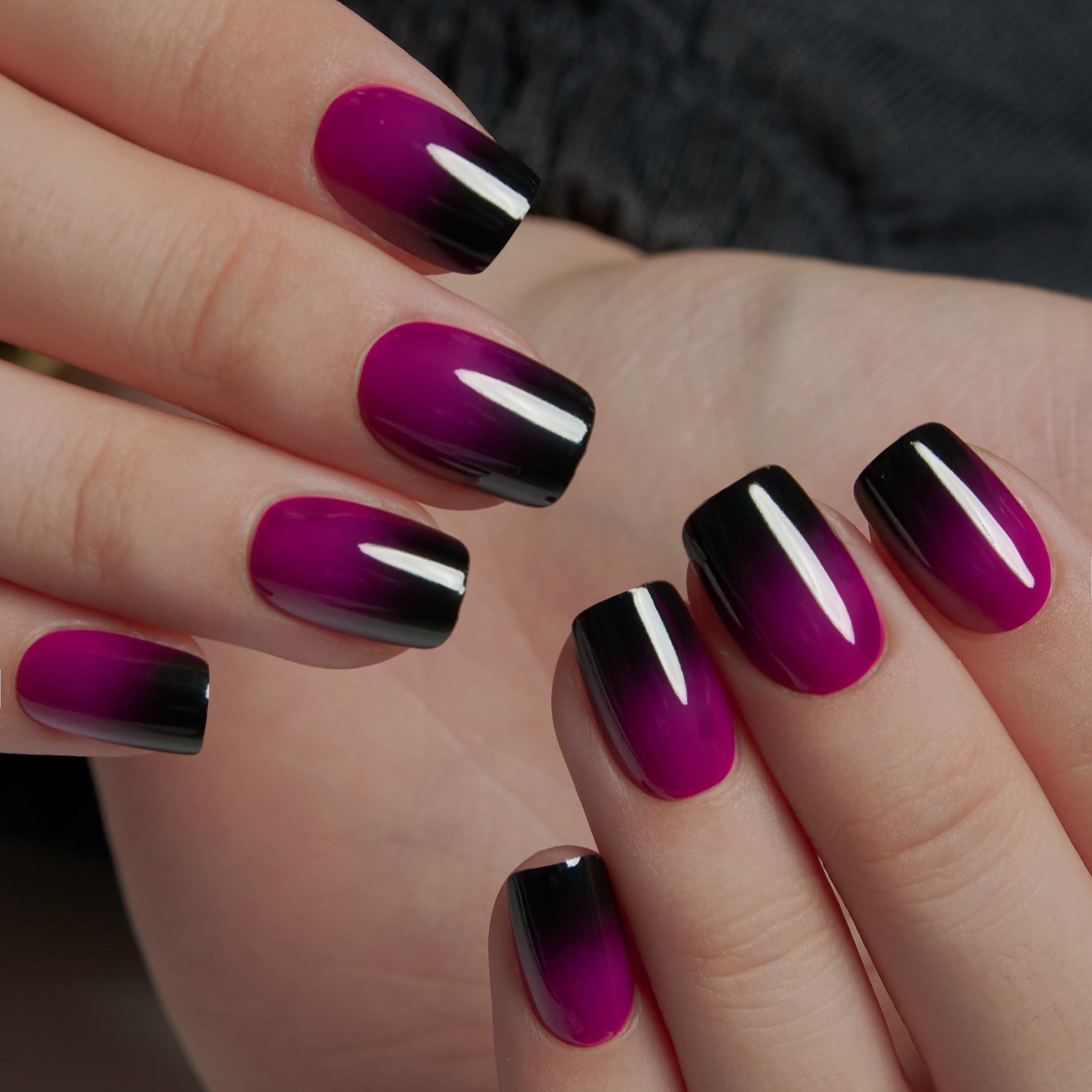 Mysterious Purple short squoval Ver 2 press-on nails