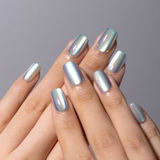 Mystic Chameleon short squoval press-on nail set with accessories