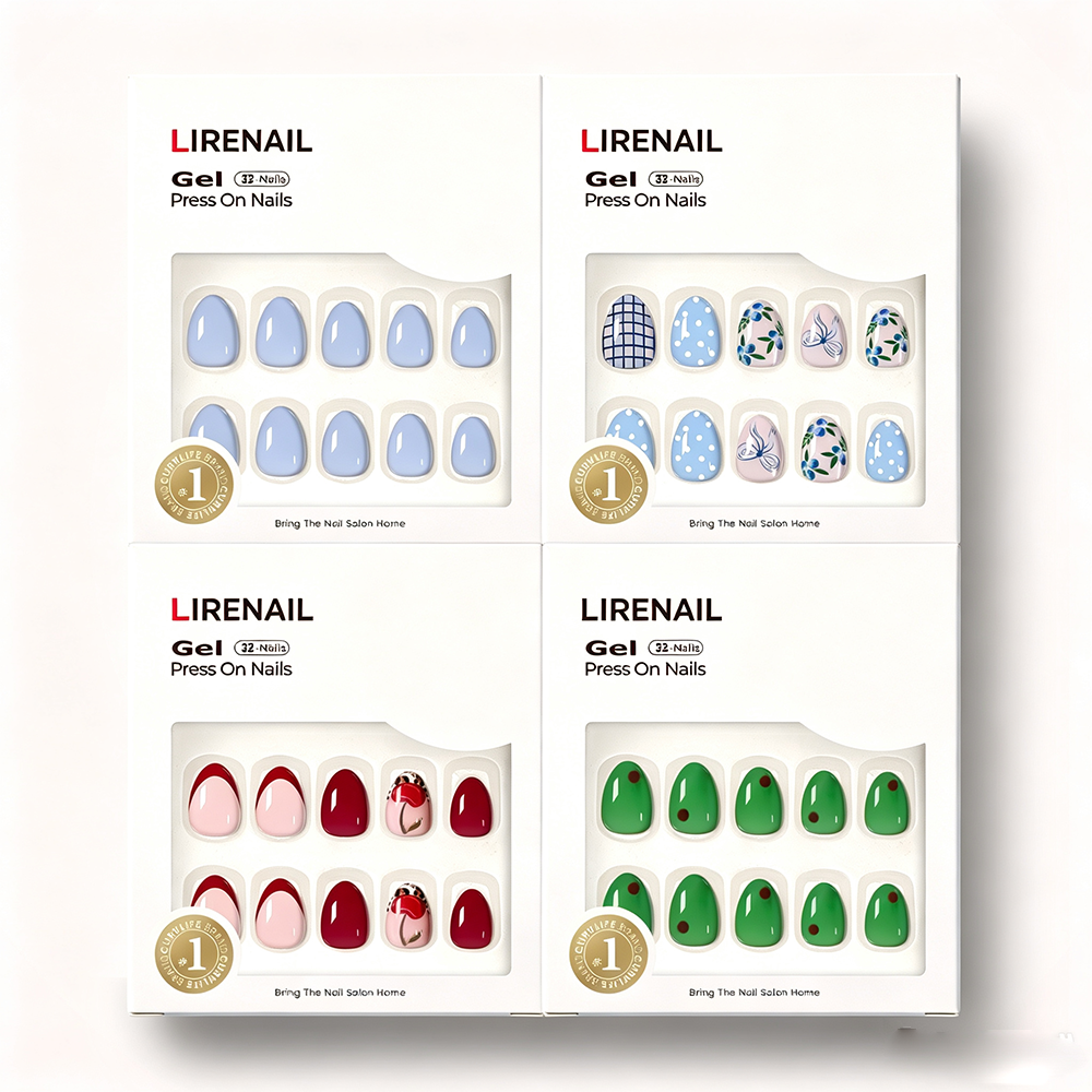 Nature Notes Set-Extra Short Almond press-on nails packaging