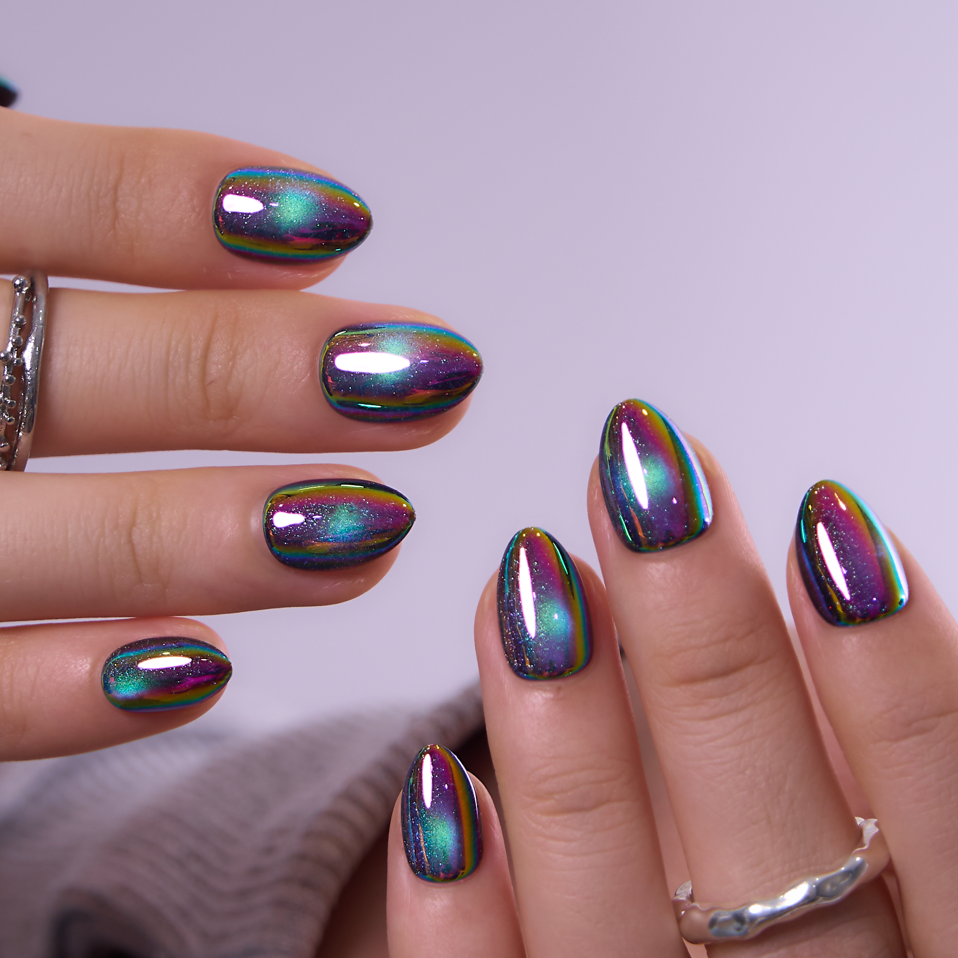 Neon Eclipse RS Almond almond press-on nails