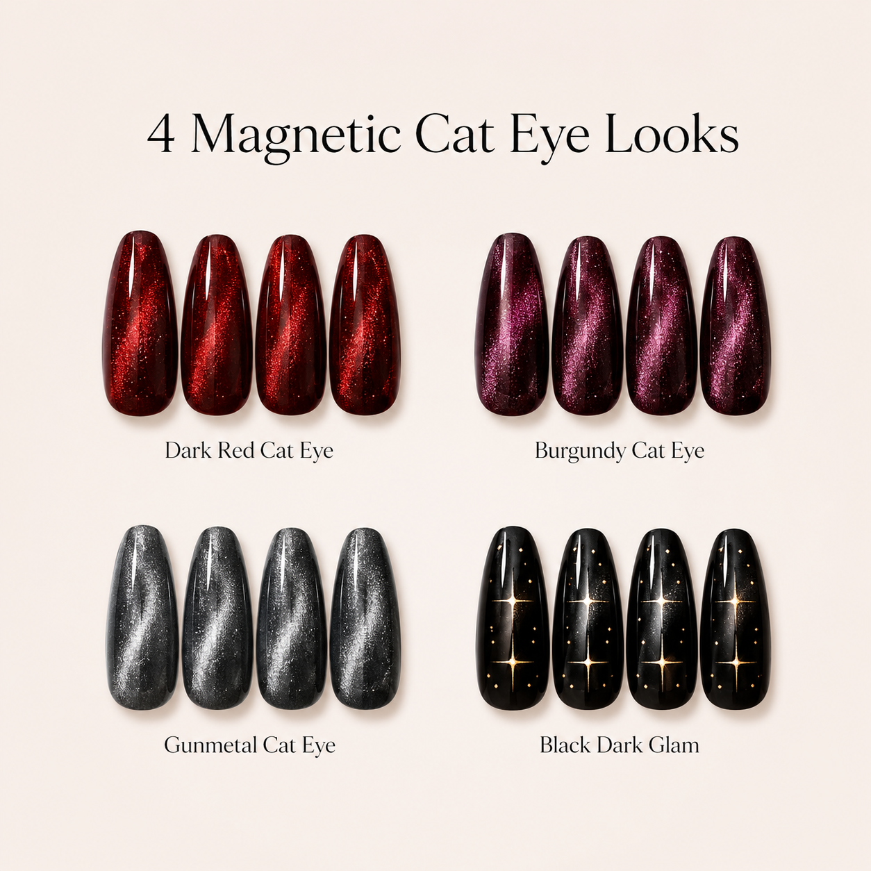 Dark Glam Cat Eye Set – 4 Styles