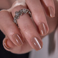 Nude Cat Grace medium squoval press-on nails