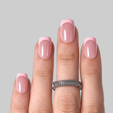Nude Clarity S Squoval squoval press-on nails