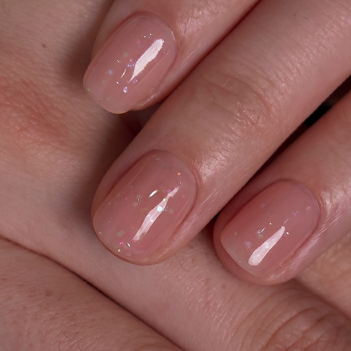 Nude Luster RS Squoval squoval press-on nails