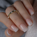 Nude Ombre short squoval press-on nails
