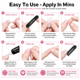 Nude Rhapsody short squoval press-on nails product view