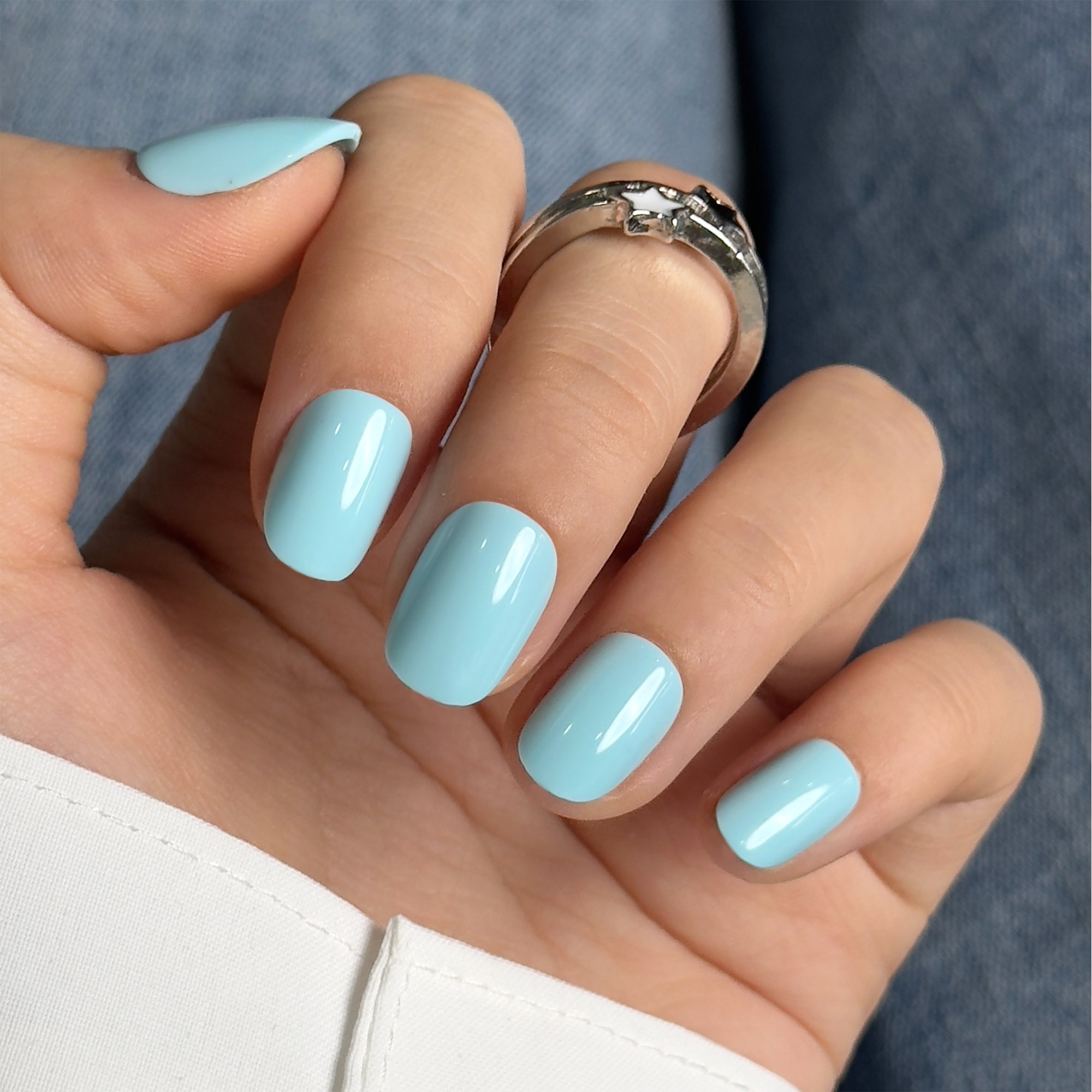 Ocean Mist RS Squoval squoval press-on nails
