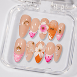 Peach Blossom Gala press-on nails product view