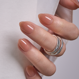 Peach Nude RS Almond almond press-on nails