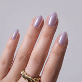 Pearl Halo S Oval short oval press-on nails