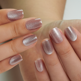 Pearl Veil short squoval press-on nail size guide