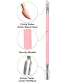 Pink Cuticle Pusher and Cutter Remover product view