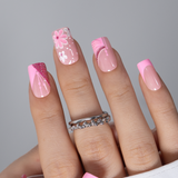 Pink Symphony M Squoval squoval press-on nails