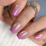 Pink Veil S Squoval squoval press-on nails
