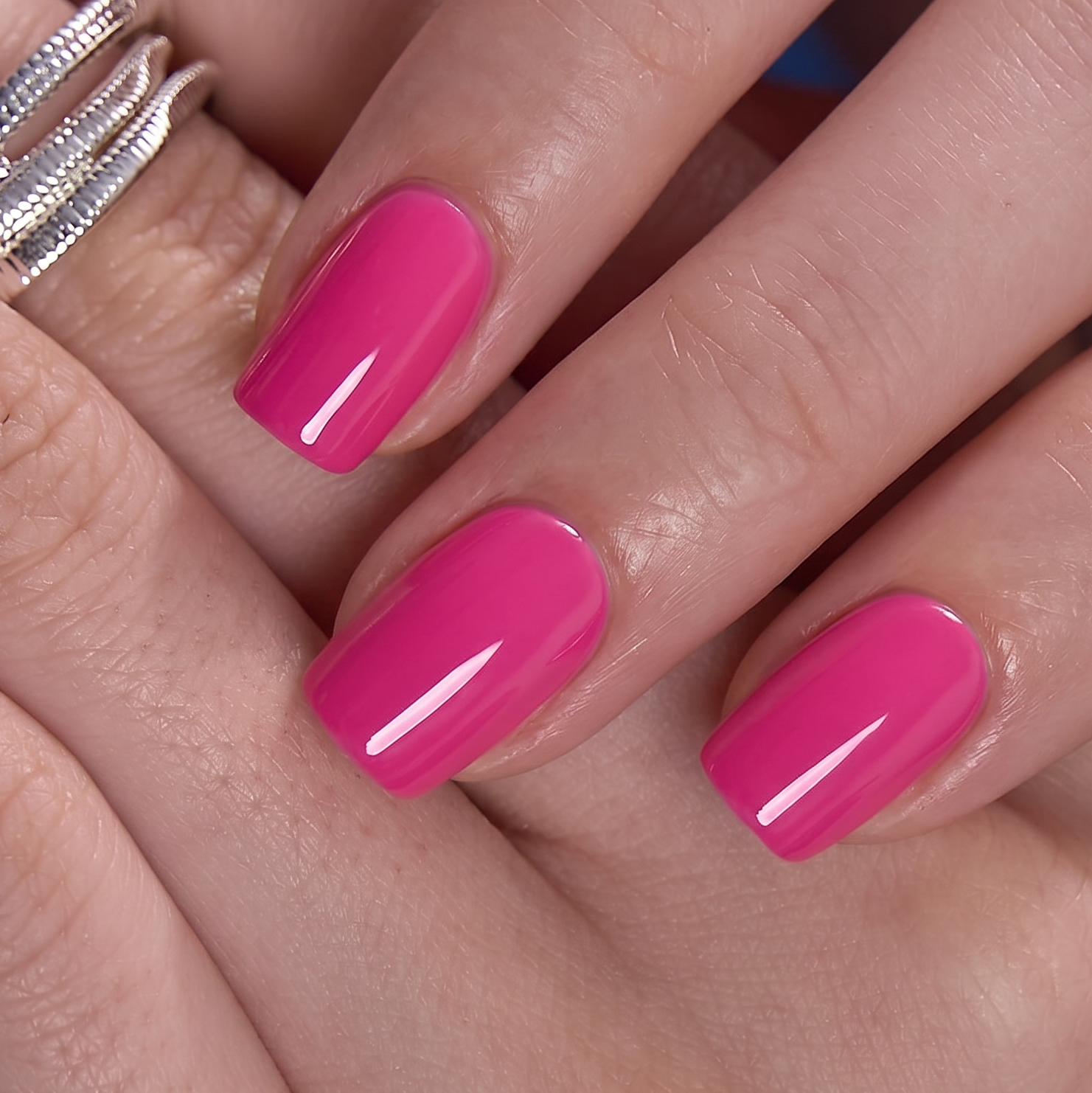 Pink Voltage S Squoval squoval press-on nails