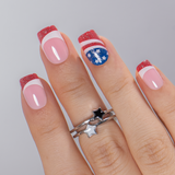Liberty Sparkle S Squoval squoval press-on nails