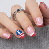 Liberty Sparkle S Squoval squoval press-on nails
