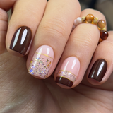 Autumn Glow S Squoval squoval press-on nails