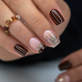 Autumn Glow S Squoval squoval press-on nails