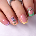 Pastel Blossom S Squoval squoval press-on nails