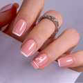 Pink Heart S Squoval squoval press-on nails
