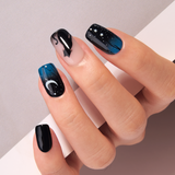 Starry Cat Dream M Squoval squoval press-on nails