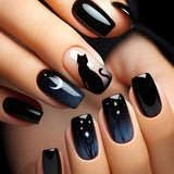 Starry Cat Dream M Squoval squoval press-on nails