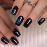 Tranquil Starry S Squoval squoval press-on nails