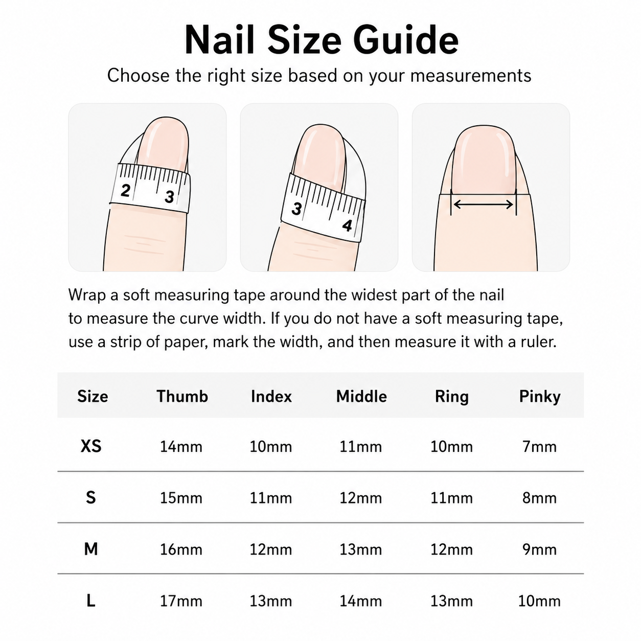 Black Square Short press-on nails by Lirenail - package
