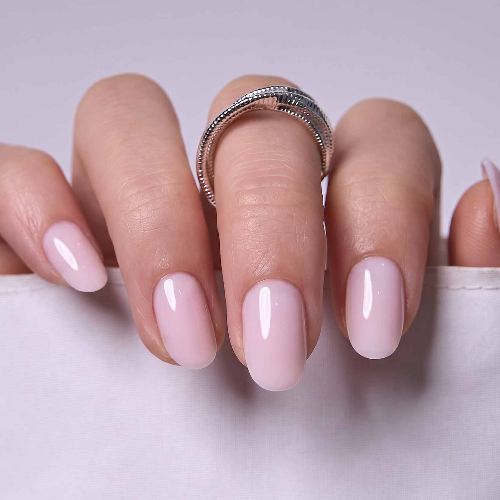 Pure Glow S Oval oval press-on nails