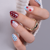 Retro Star RS Almond almond press-on nails