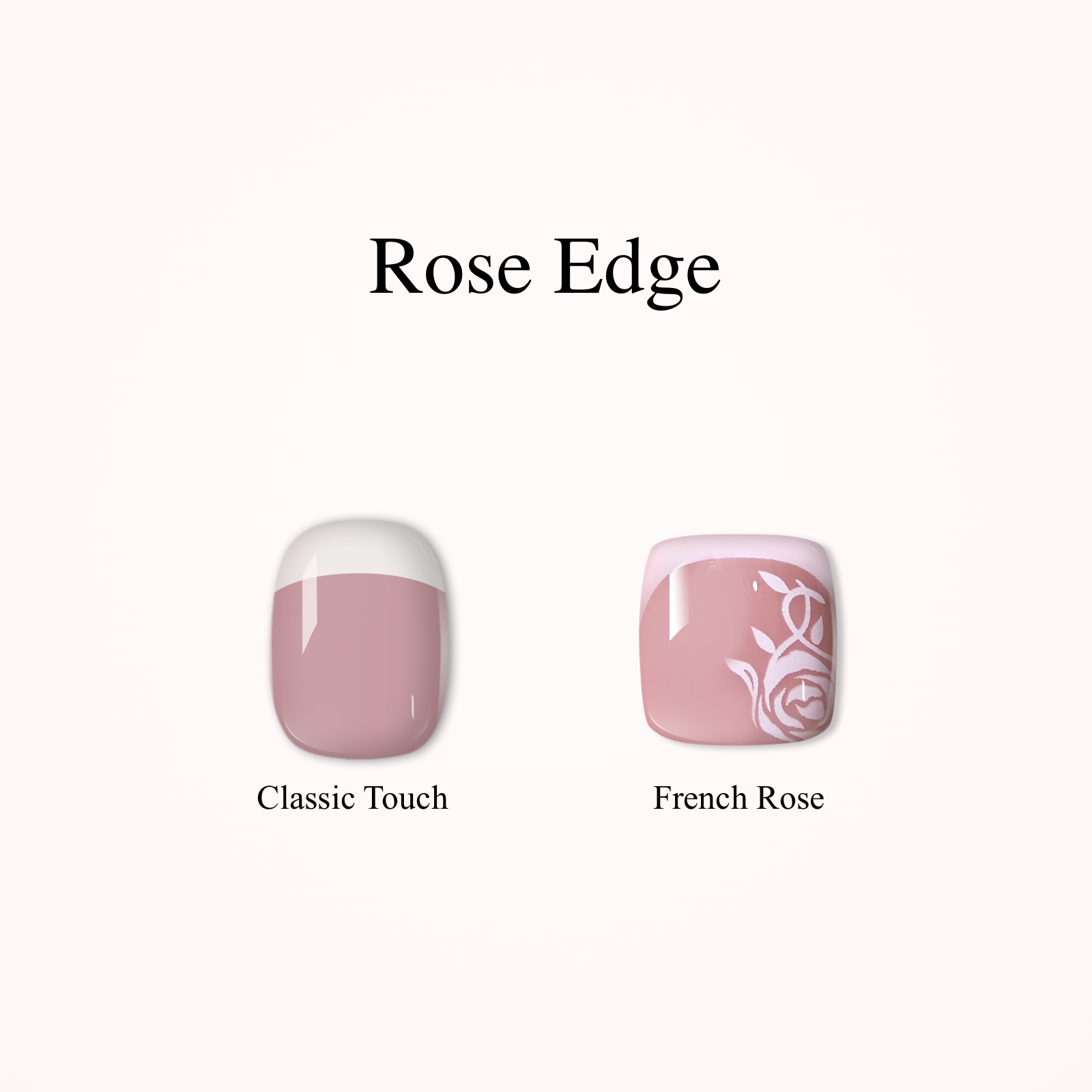 Rose Edge Mani Toenails Kit | Lirenail Press-On Nails