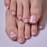 Rose Whisper - Squoval Toenails squoval press-on nails