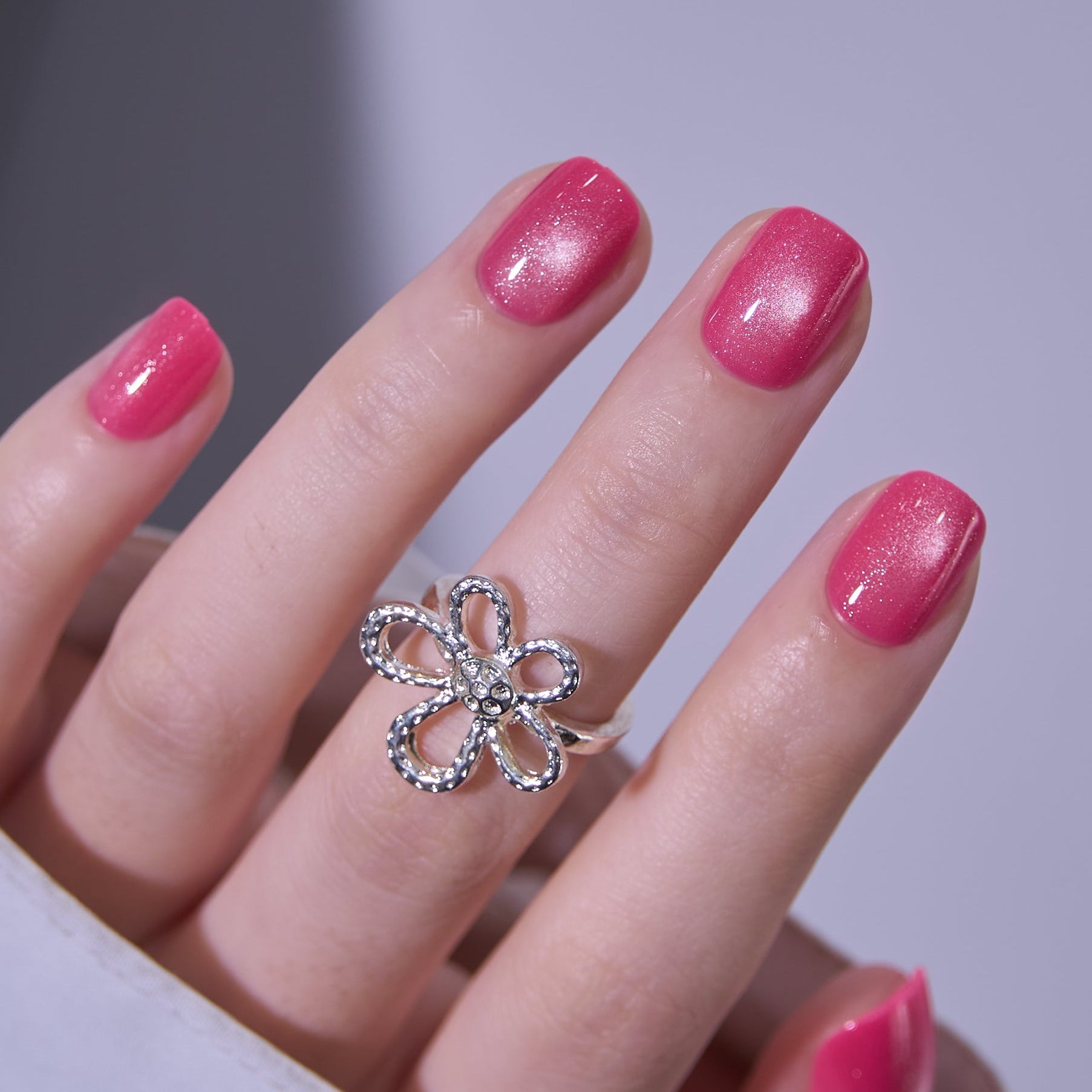 Rosy Glaze RS Squoval squoval press-on nails