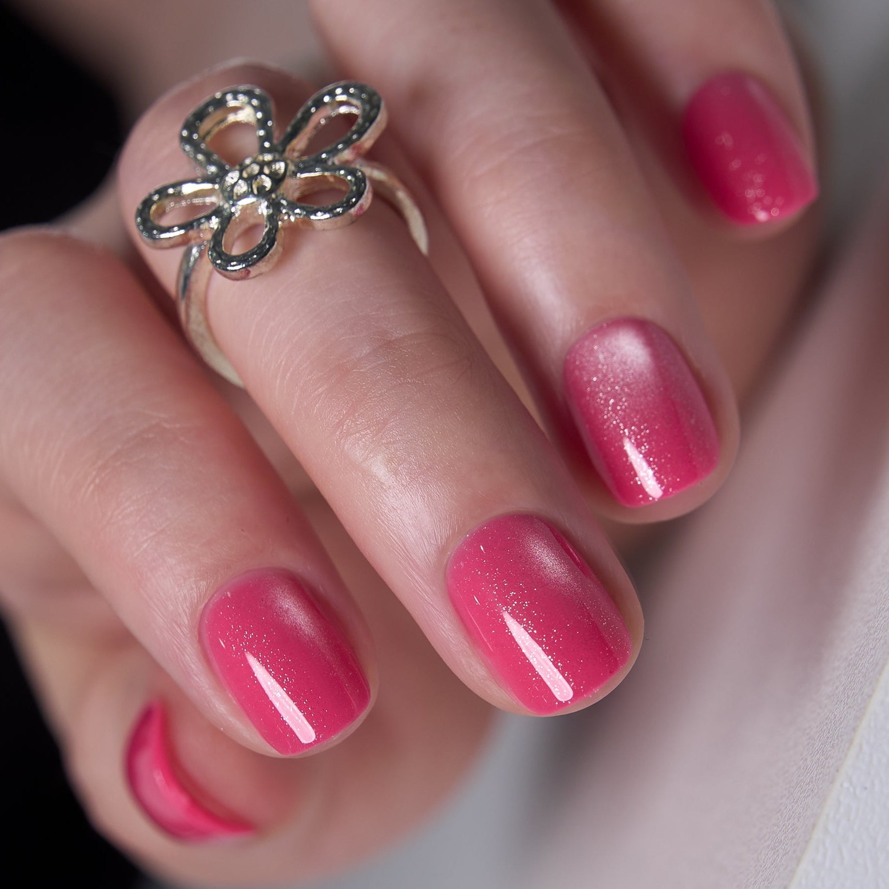 Rosy Glaze RS Squoval squoval press-on nails