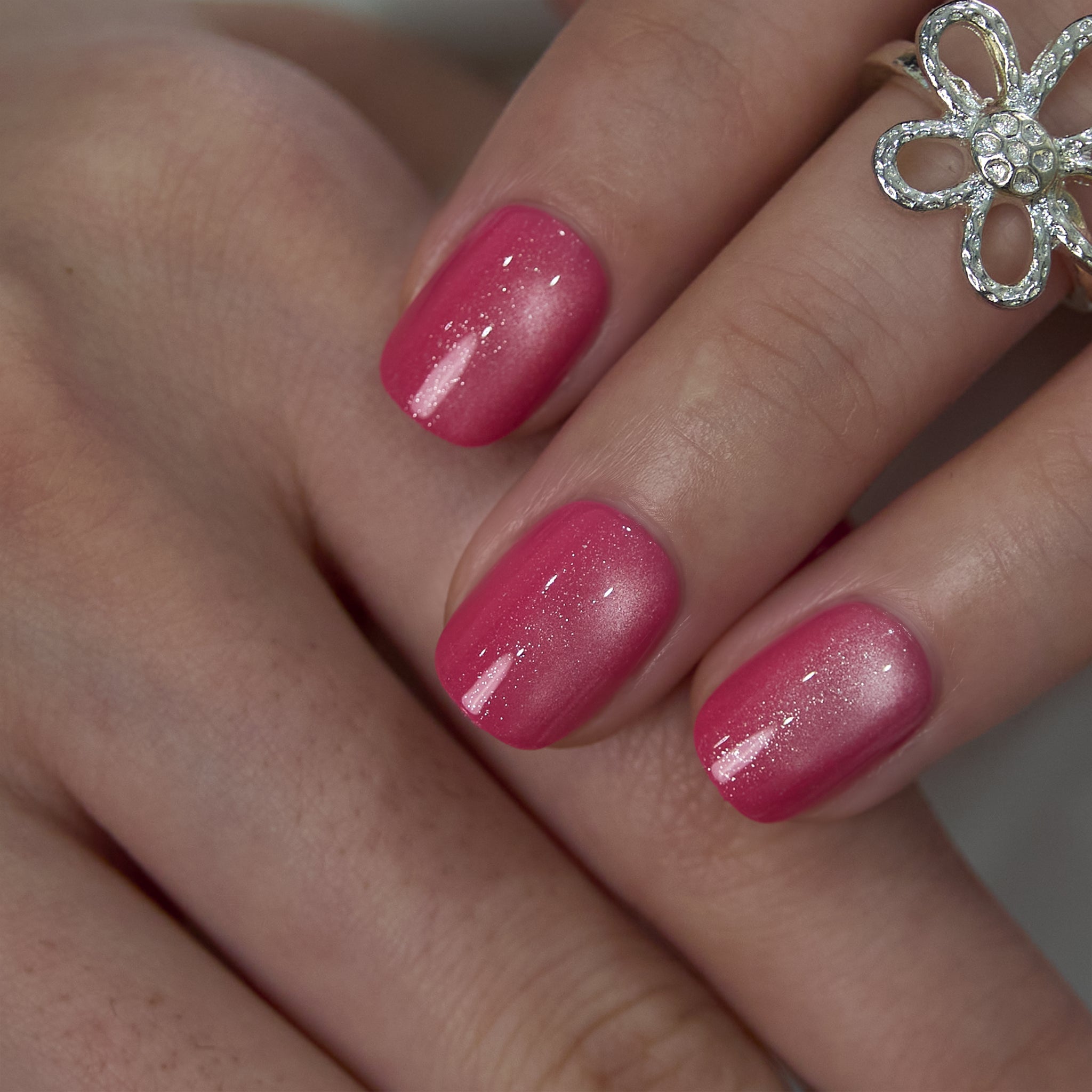 Rosy Glaze RS Squoval squoval press-on nails