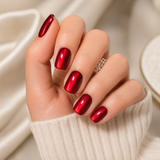 Ruby Cat Eye short square press-on nail size guide