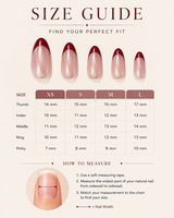 Ruby Pearl French Almond almond press-on nails