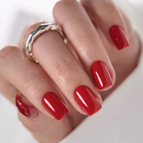 Ruby Winter short squoval nail detail
