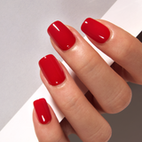 Ruby Winter short squoval press-on nail set with accessories